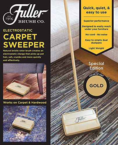Fuller Brush Teppichkehrer, Goldfarben