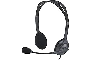 Logitech H111 Wired Headset with Microphone: Immerse Yourself in Clear Audio
