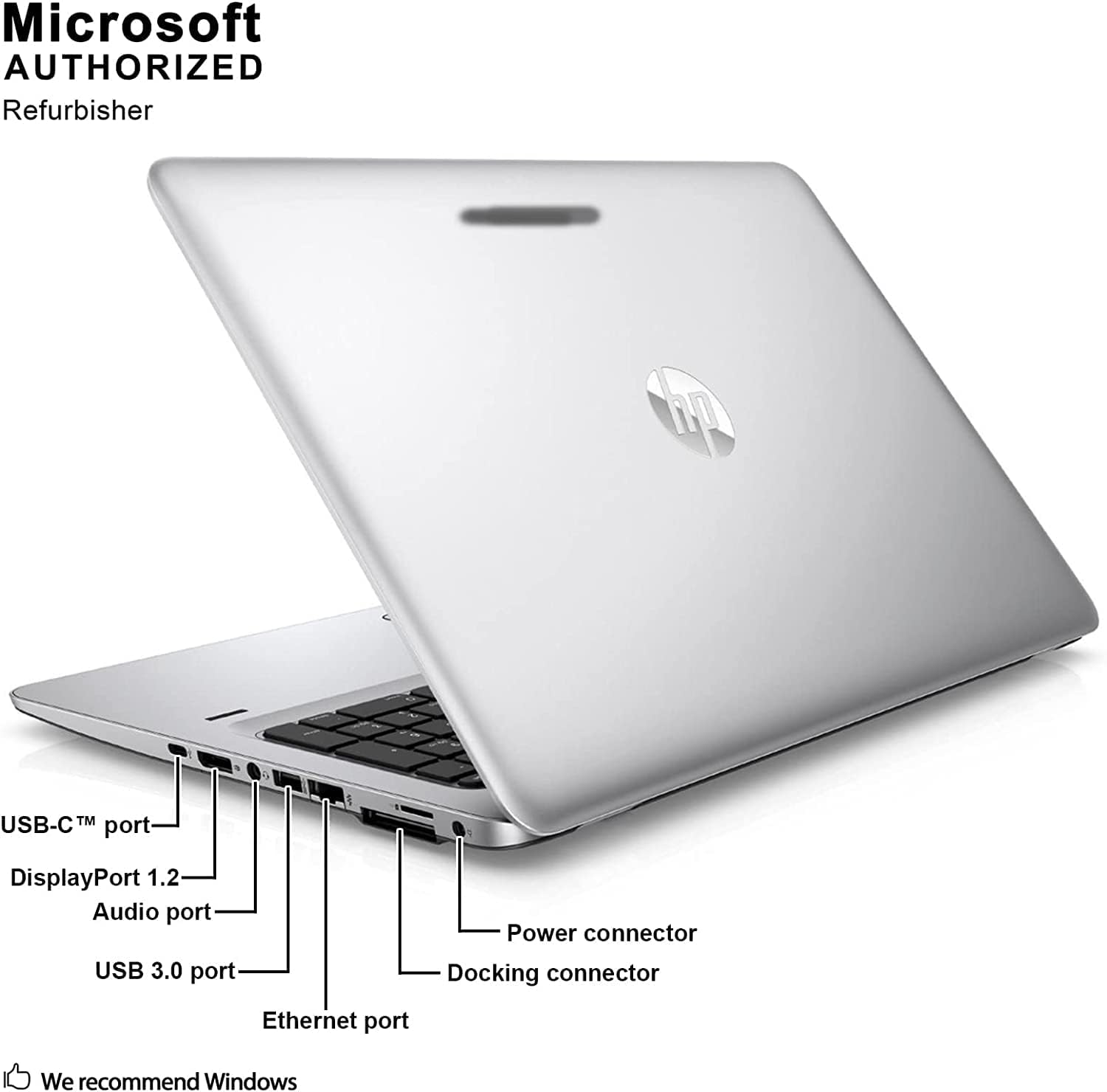 HP Elitebook 850 G3 Ordinateur Portable Professionnel, HD 15,6", Intel Core i5-6300U, 16 Go de RAM, 512 Go SSD, Clavier QWERTY, Windows 11 Pro (Reconditionné)