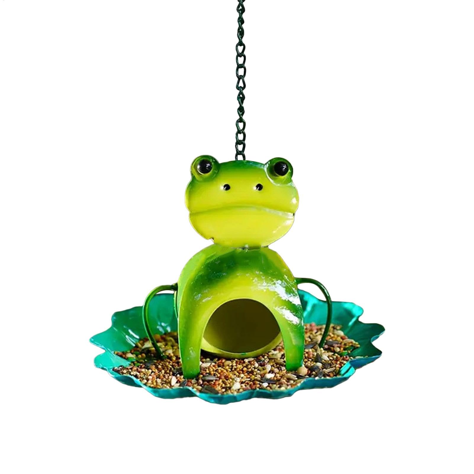 Mangeoire grenouille pour oiseaux sauvages : distributeur anti-gaspillage de jardin