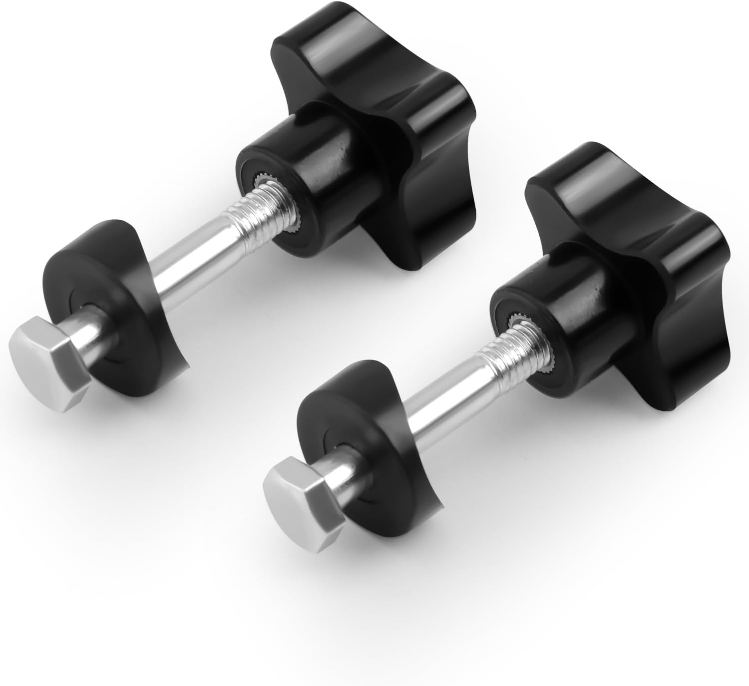 2 Sets Rollator Walker Replacement Arm Adjustment Knobs, Comfortable Universal Parts for Drive Rollator (Black), Medium