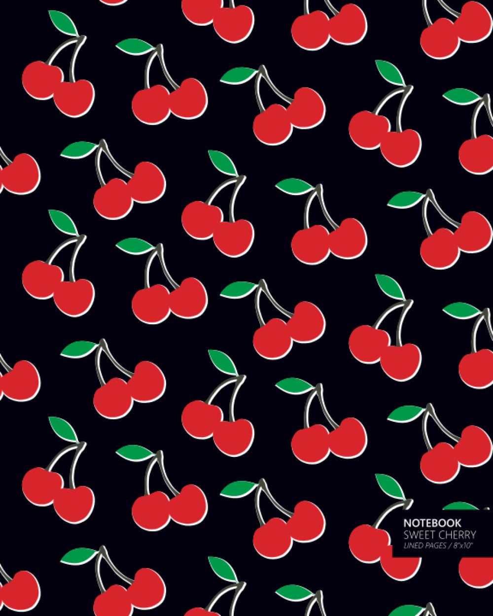 Sweet Cherry Notebook (8x10) (Black)