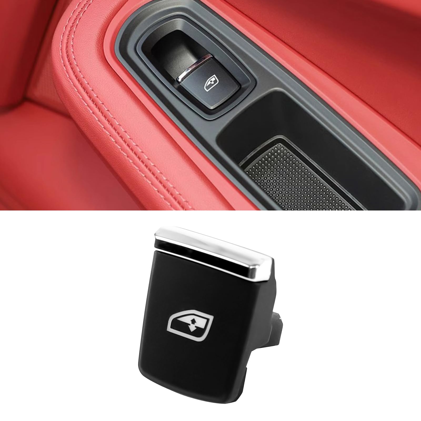 Aojezoor 1PCS Co-Pilot seat Power Window Switch Button Compatible with Porsche Cayenne 2011-2018,Compatible with Porsche Panamera 2011-2016 Compatible