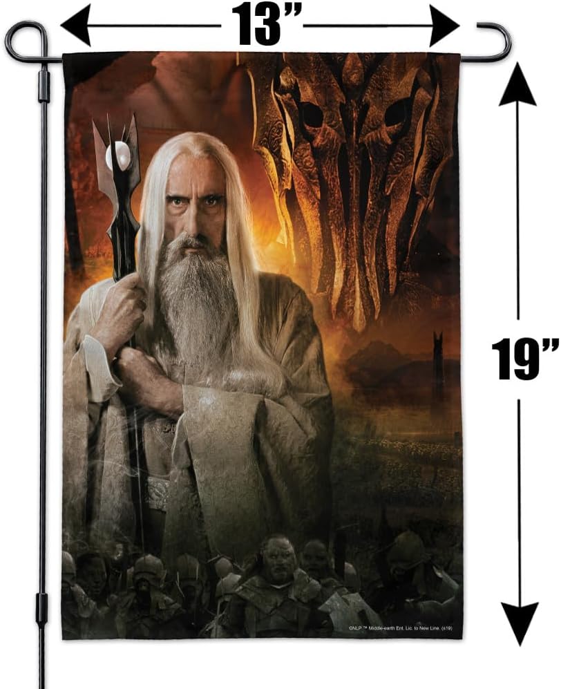 THE LORD OF THE RINGS Saruman Character Garden Yard Flag