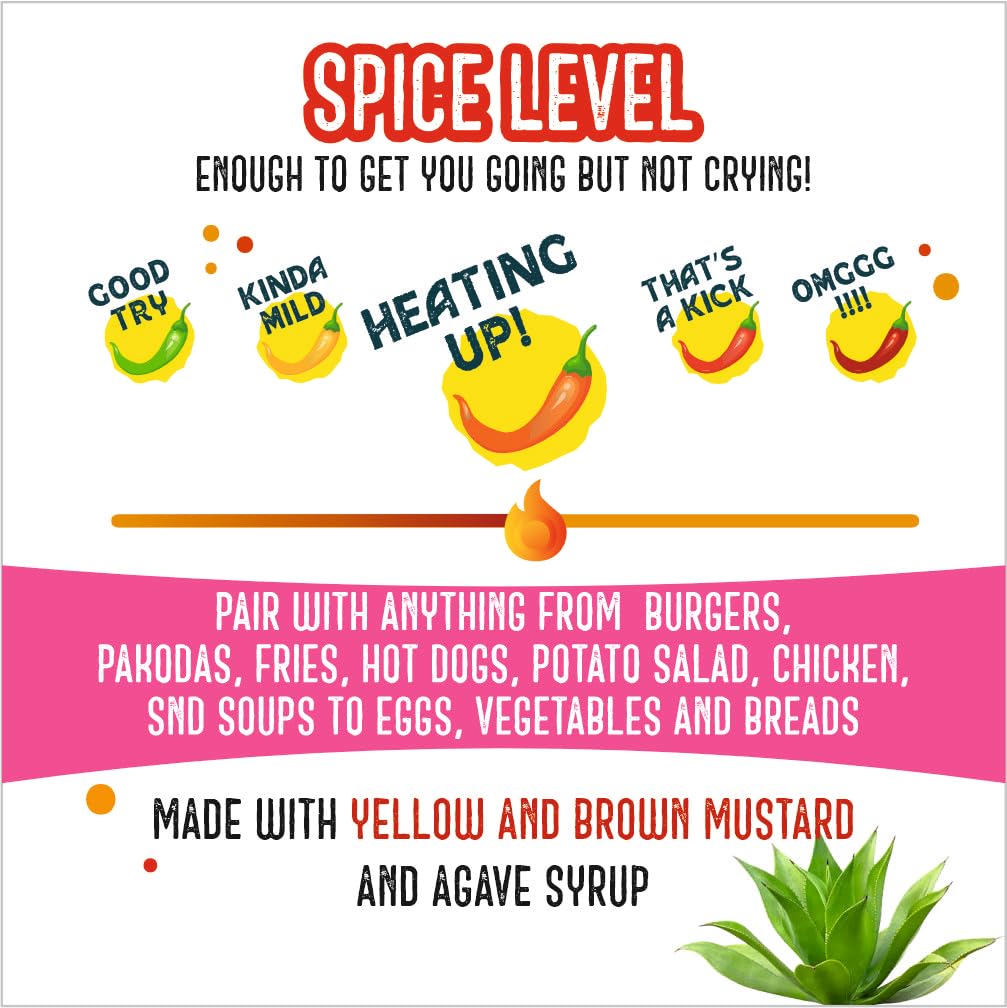 Hotchaa! Hot English Mustard Sauce- New Launch Desi Spice Sauce, Made with Yellow and Brown Mustard Seed, NO MSG, Vegan, No Oil - Image 6 thumbnail