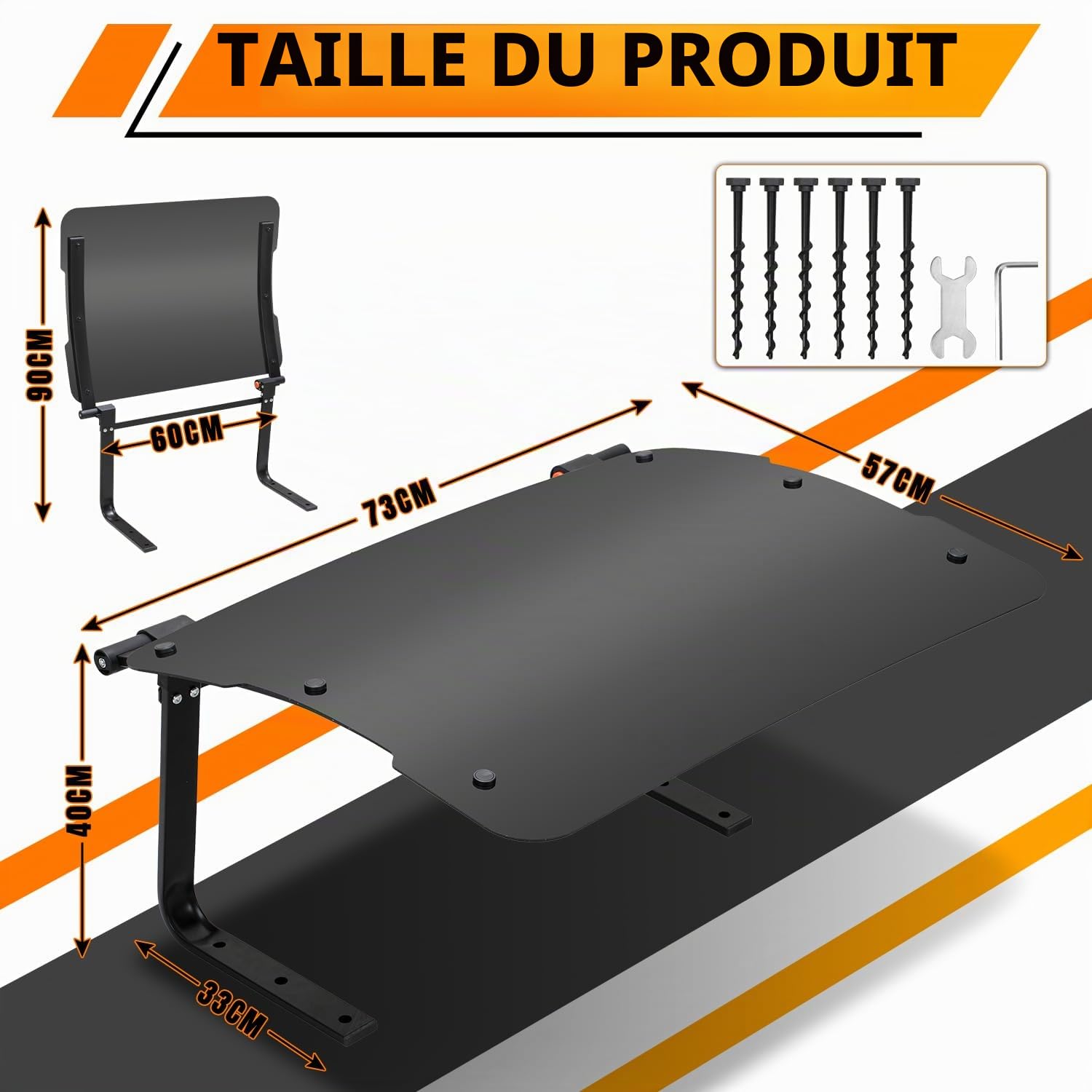 Herrselsam Garage pour robot tondeuse - Abri de voiture couvert pour toit de robot tondeuse - Résistant aux intempéries - 73 x 57 x 40 cm - Matériau : métal + plastique