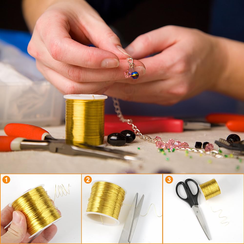 Filo Per Bigiotteria 0.3mm X 100m - Argento, In Rame Zincato, Per Gioielli Fai Da Te - Foto 8