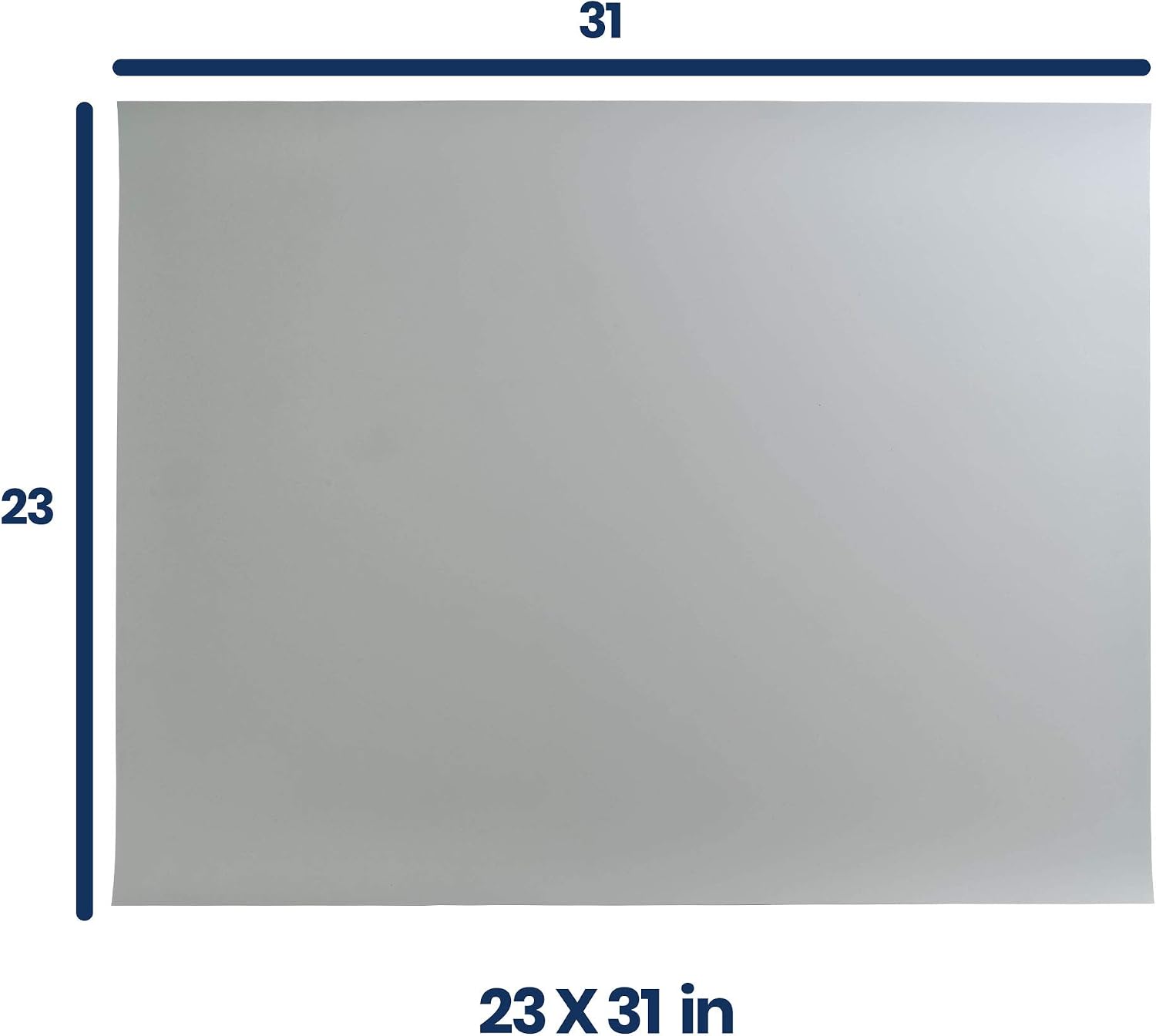 Pacific Arc Vinyl Board Cover. Self Healing and Stain Resistant Gray/White Sheet, 23 inches by 31 inches