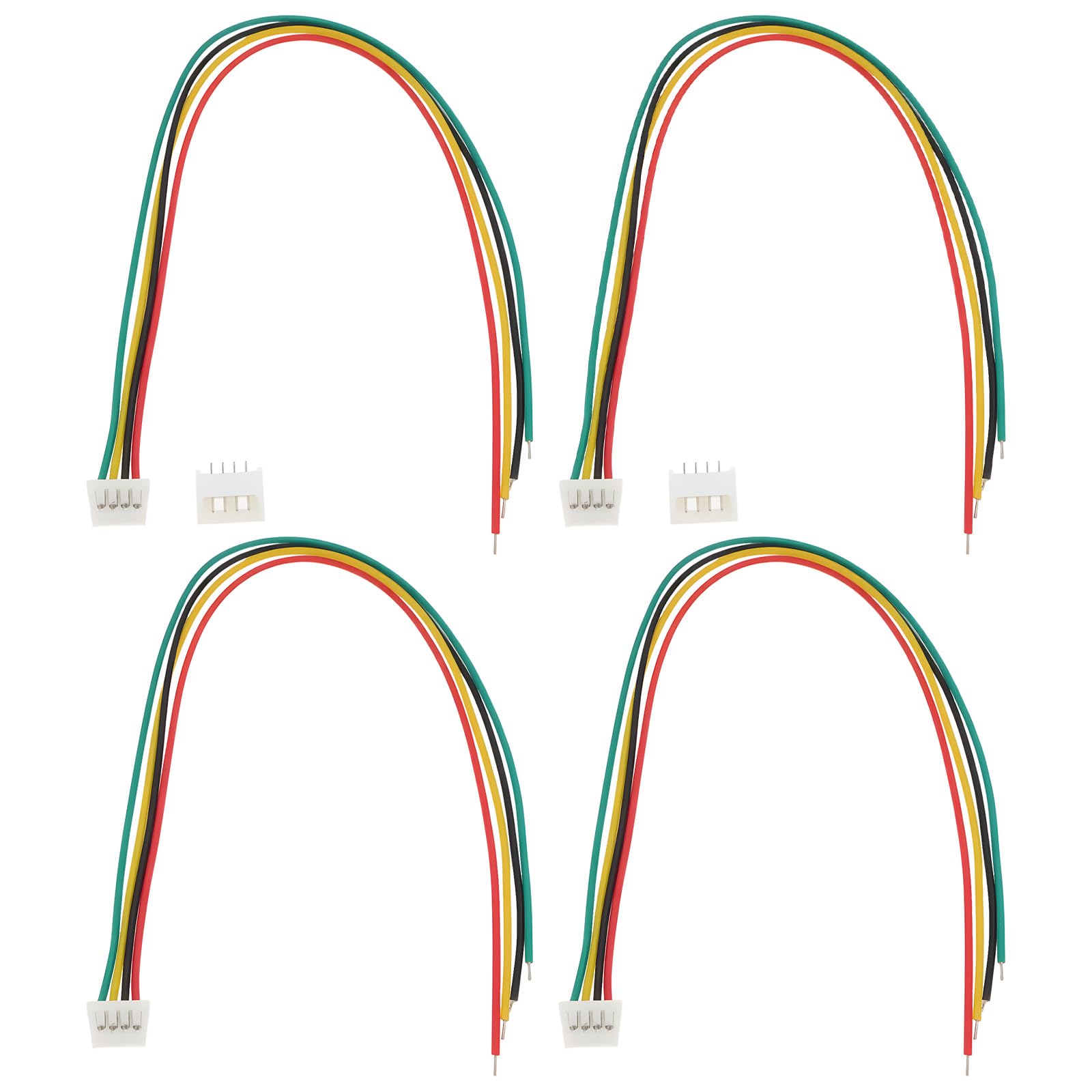 20 szt. 4-pinowego złącza Micro JST SH1,25 mm 28AWG kabel do taśm świetlnych LED, akumulatory z gniazdem