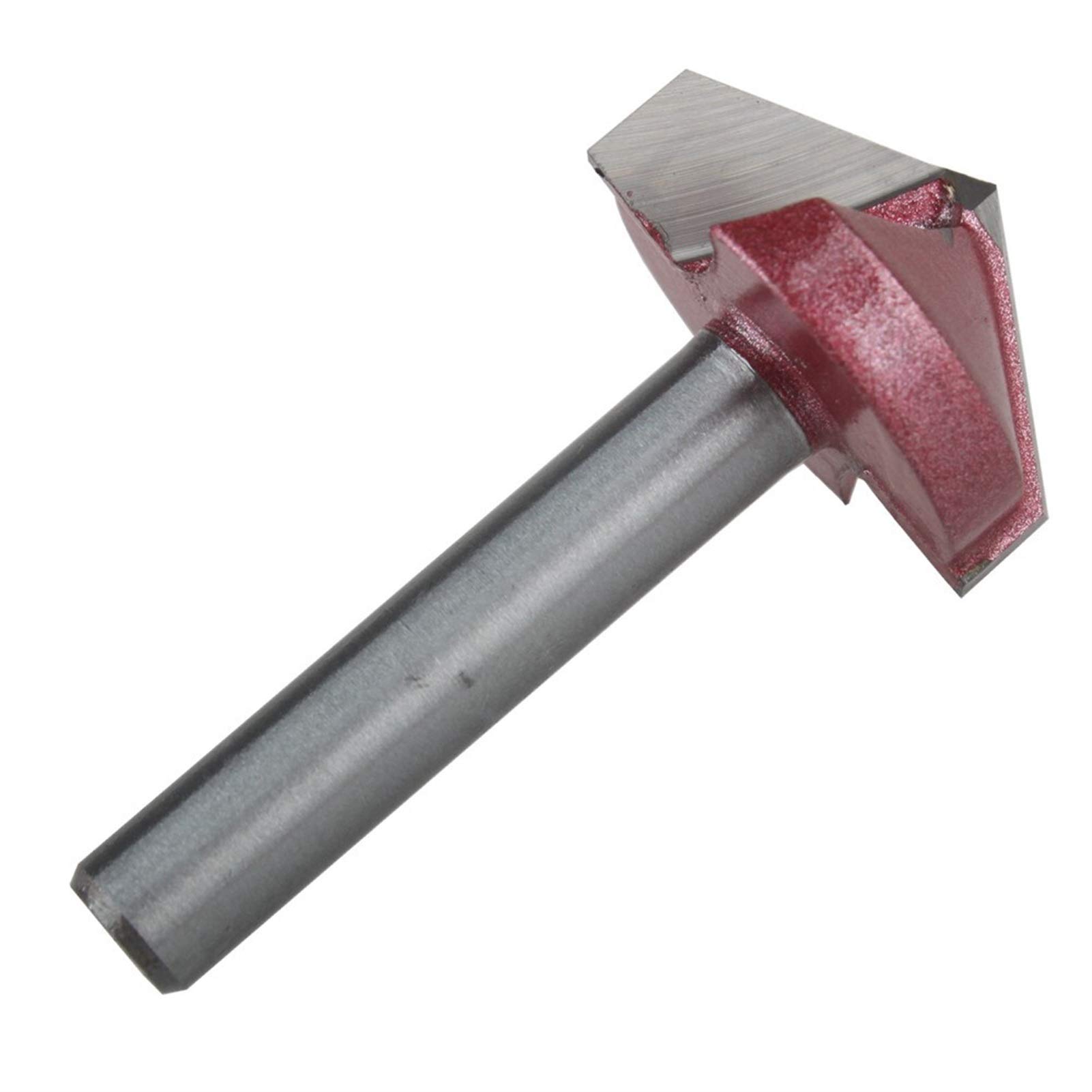 BERWENNY 6mm Shank V-Bit CNC Carbide End Mill 3D Router Bit for Wood 60 90 120 150 Deg Tungsten Woodworking Milling Cutter (Dimensions : 1Pcs 150degree 6X22)