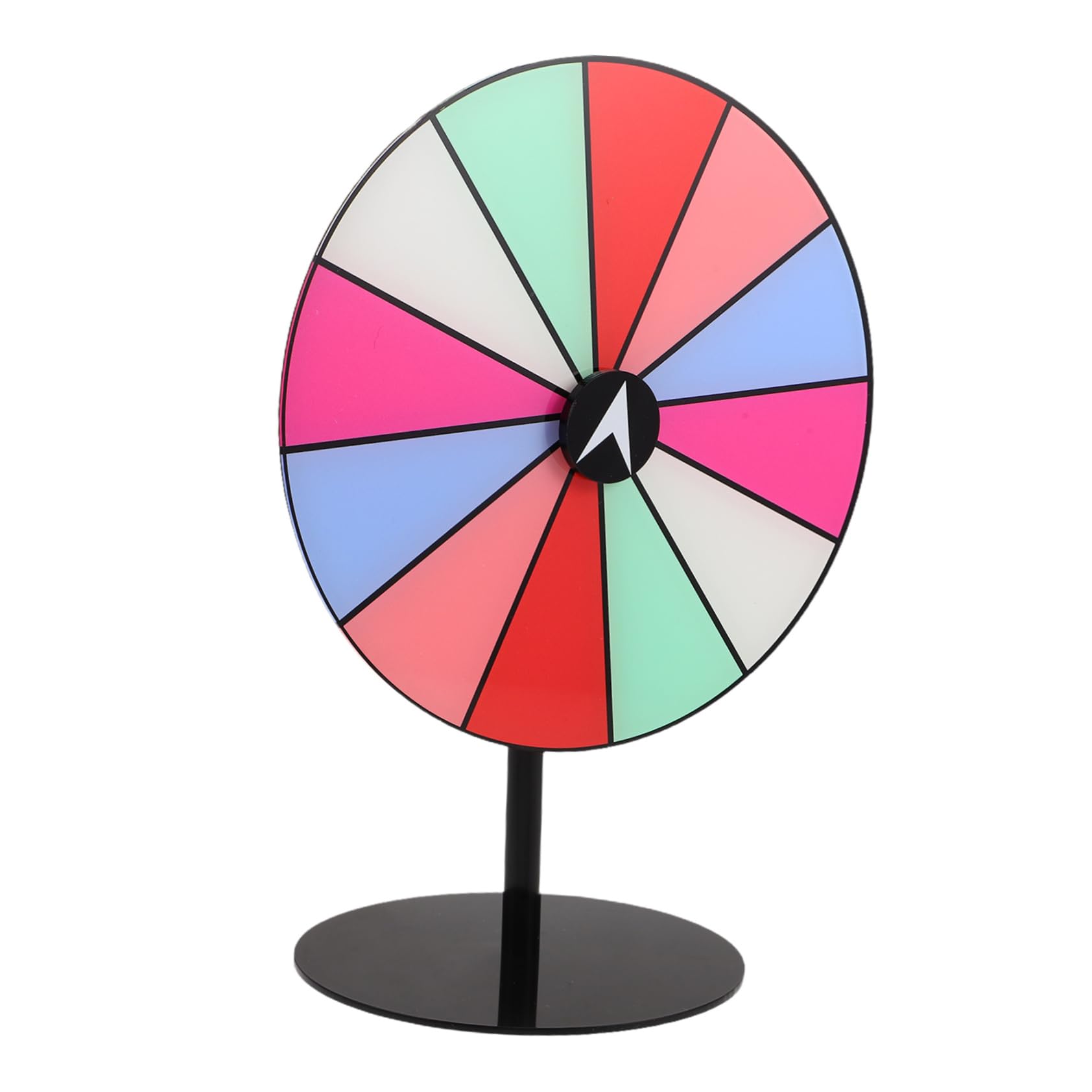 Amosfun Acrylic Rainbow Prize Wheel Lightweight Tabletop Spinner for Parties Weddings Graduations and Carnivals Dry Erase Game Wheel for Interactive Fun and Entertainment
