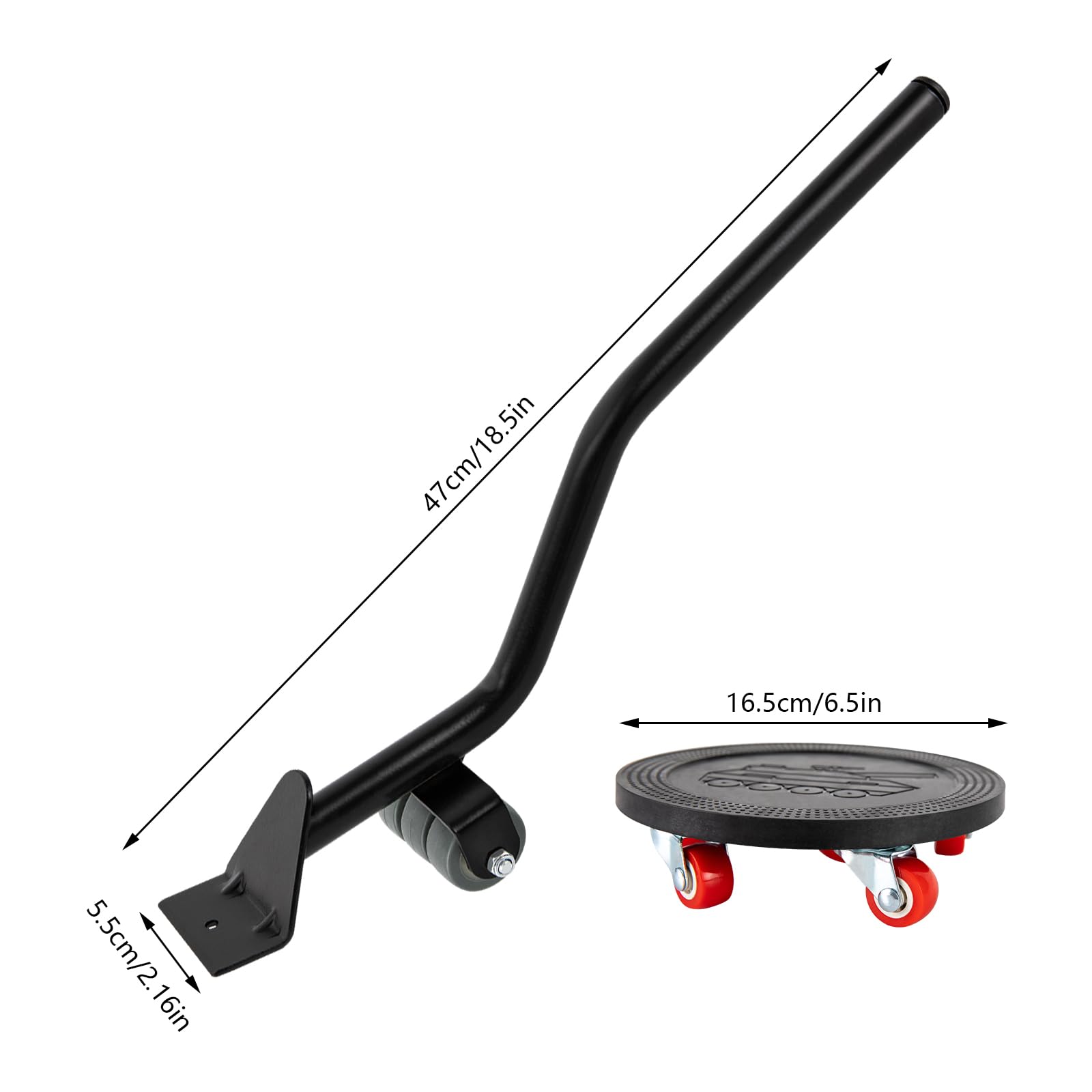 Lot de 4 Support à Roulettes de Transport Rondes pour Meubles - Charge Lourde - 500 kg - Avec Roulettes Rondes - Pour Charges Lourdes