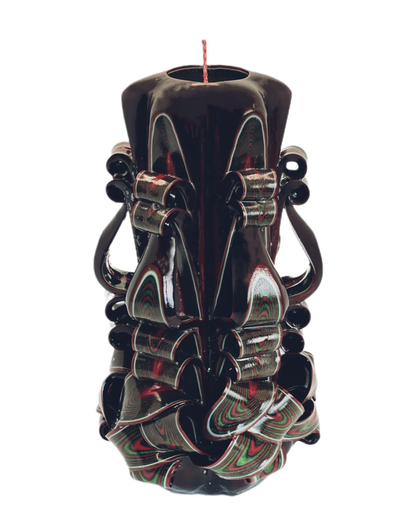 Candela di Design Fatta a Mano, Candela Decorativa Inodore Ø9.5 x h22 cm, Candela Cilindrica a Combustione Lunga 126 ore, Stoppini in Cotone Senza Fumo, Decorazione Domestica Ideale e Regalo Versatile