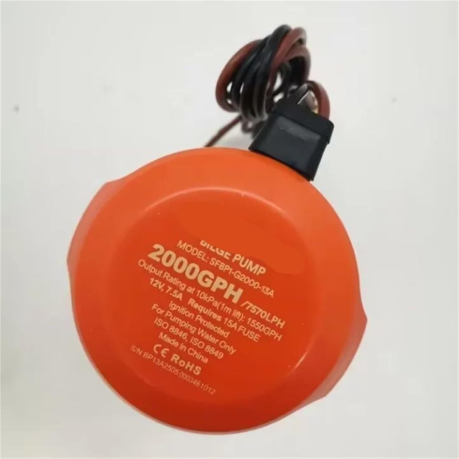 13A series 12V SFBP1-G2000-13A bilge pump yacht drainage pump cabin boat pump(24V SFBP2-G2000-13A)