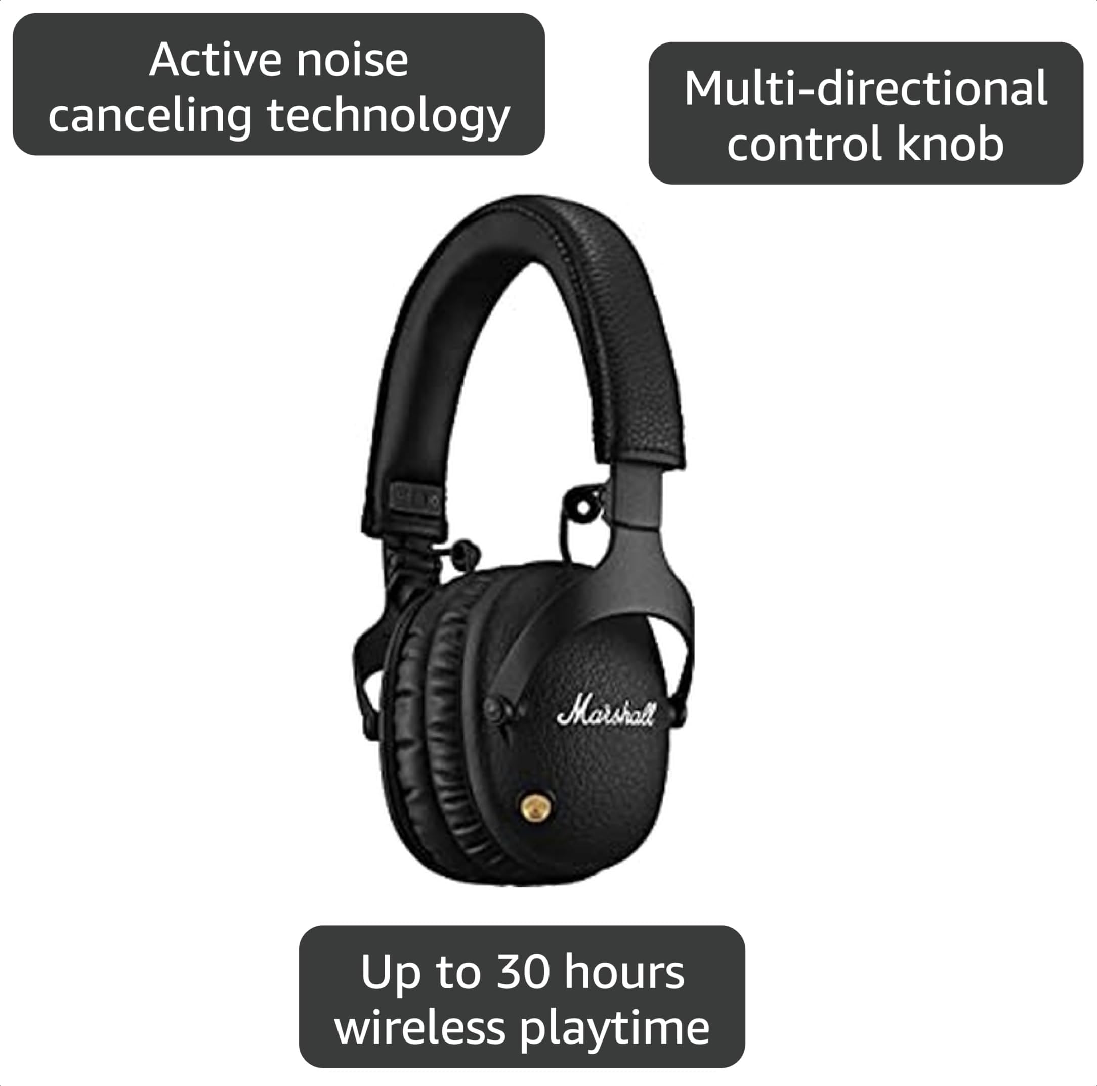 Amazon.com: Marshall Monitor II Active Noise Canceling Over-Ear