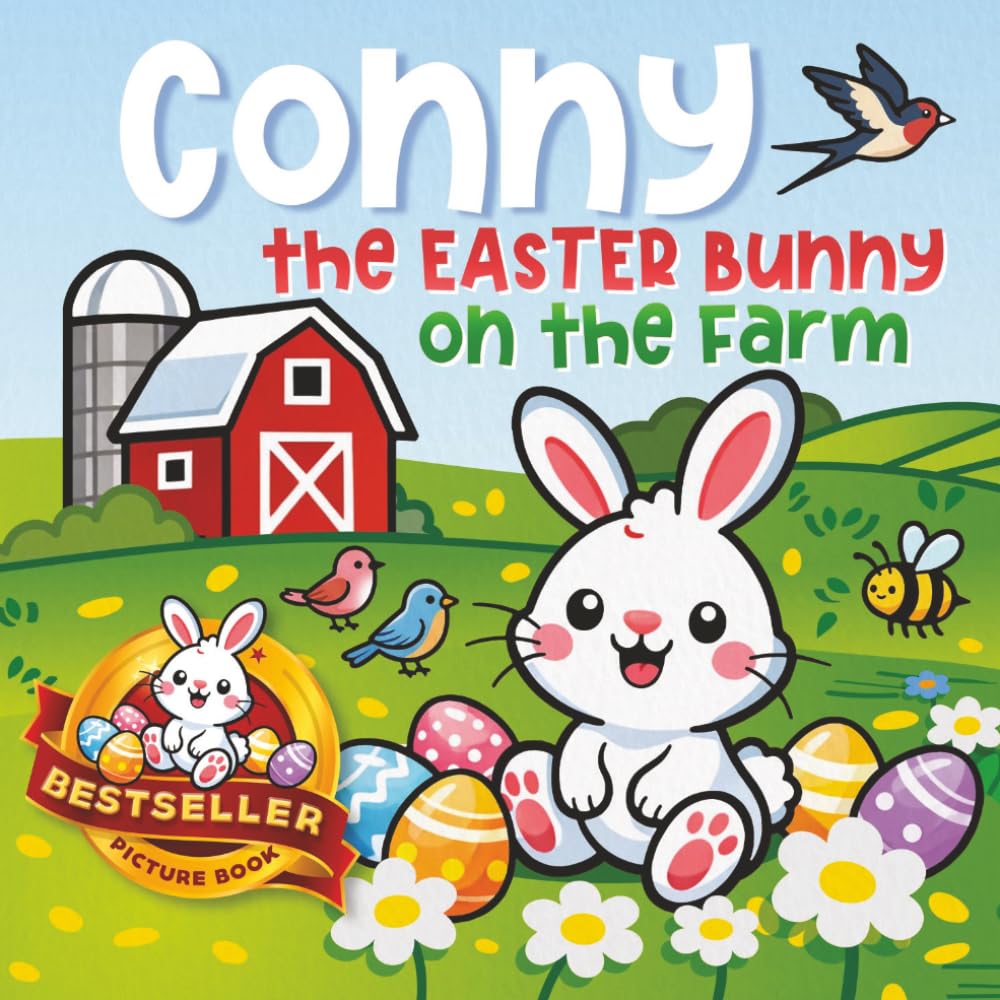 Conny the Easter Bunny on the Farm