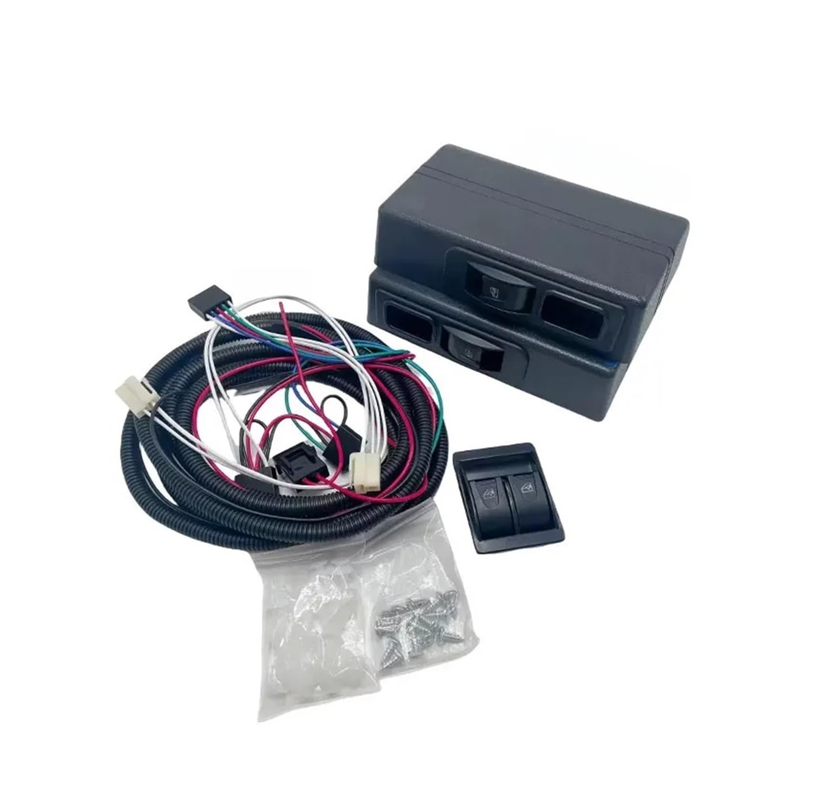 UFITIDU Window Regulator for Universal Electric Glass Lifter with Window Motor Manual Window Conversion to Electric Window 12V/24V Car Truck(C)