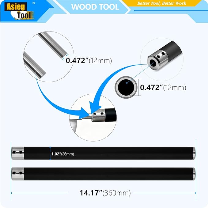 Juego de 9 cuchillas de carburo para torno de madera miniatura 4