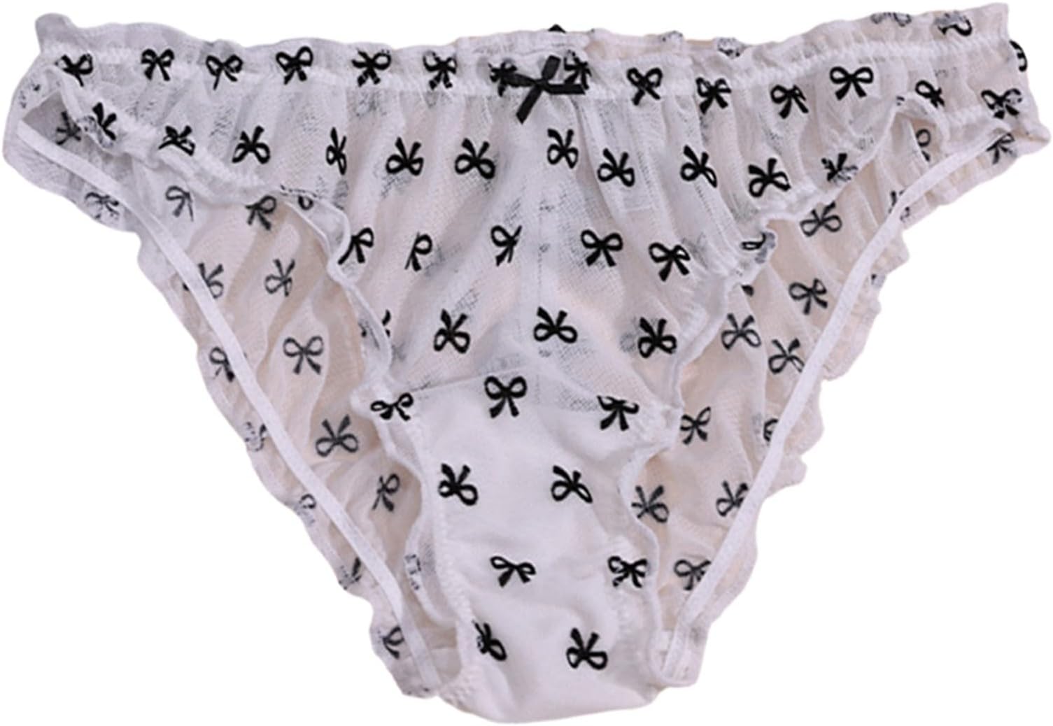 WILLBESTWomen Floral French Knickers High Waisted Bikini Briefs Ladies Soft and Stretchy Underwear T-Back Stretchy Soft Panties