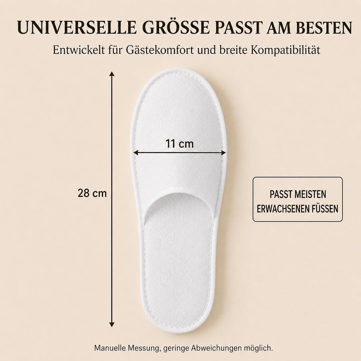 6 Paar Einweg-Hausschuhe für Gäste – Weich, Hygienisch & Umweltfreundlich
