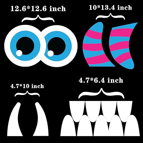 Miniatura 4 de Joy Bang Decoraciones de Halloween para automóvil, kit de decoración de maletero de Halloween o automóvil para SUV, lindo monstruo con guirnalda de