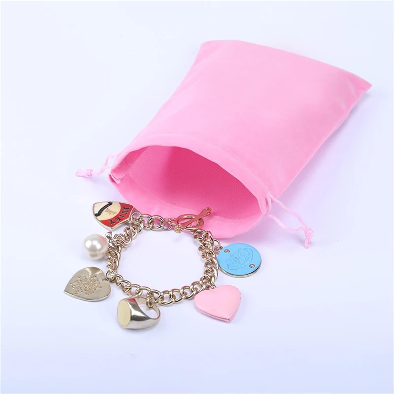 10 Stück Schmuckverpackung und Organizer, Hochzeitsbevorzugungsbeutel, Schmuckbeutel, Samt-Geschenkbeutel mit Kordelzug, Baumwollbeutel(Gray,30X40_15.5X10.5X8.5CM)