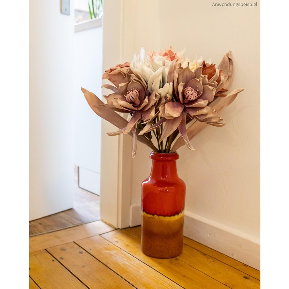 blumenständer holz für draußen Runder Blumenständer aus Eiche