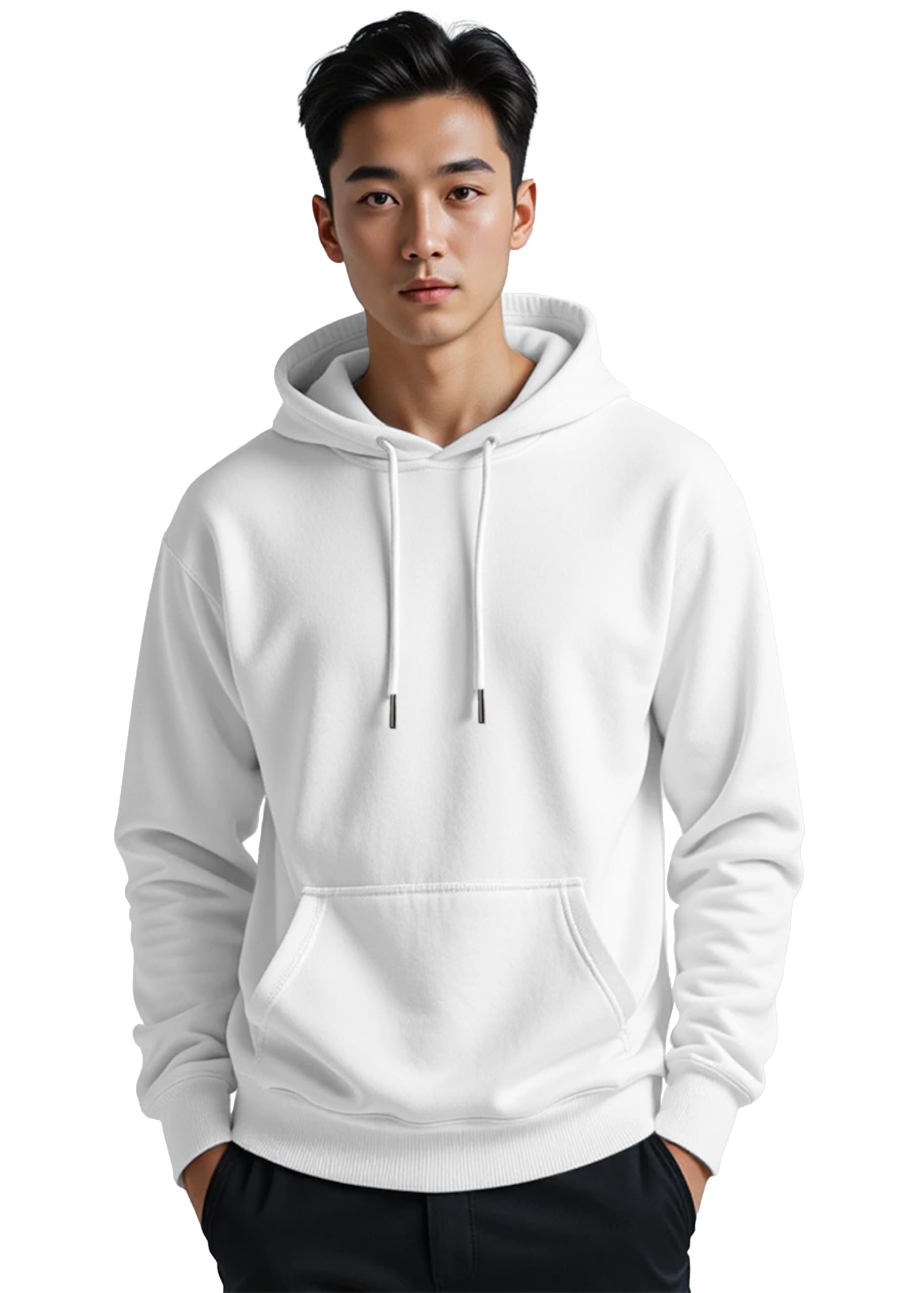 peppyzone Cotton Fleece Solid Hoodies for Men - Premium Cotton | Winter Collection-picture-26