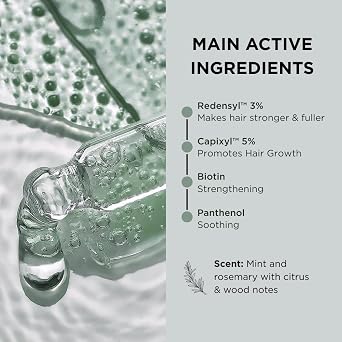 Lazartigue Fuller Hair Serum. Thickening, Strengthening & Densifying Treatment for Fine or Thinning Hair, with Redensyl & Capixyl