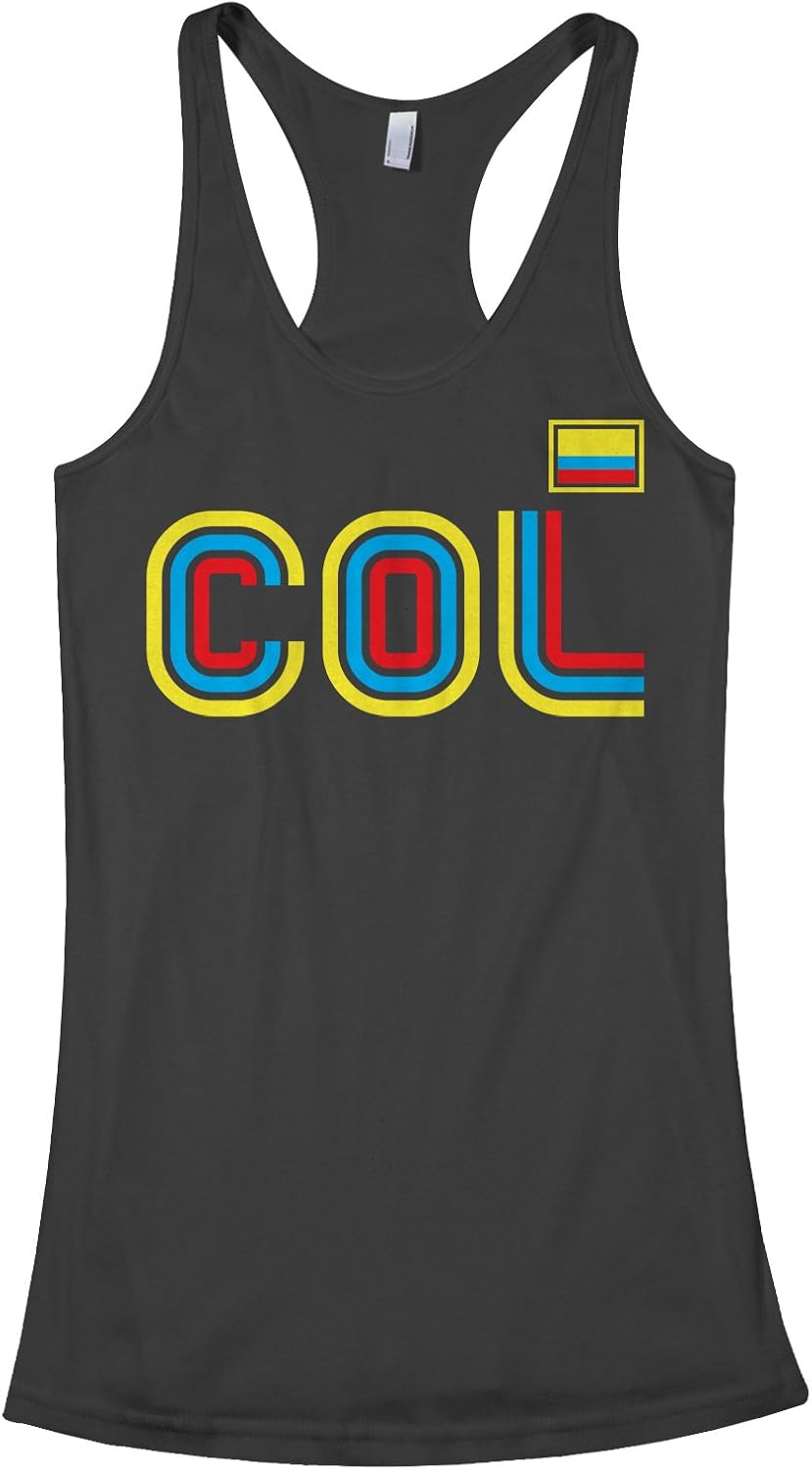 Threadrock Women's Colombia Athletic Retro Series Racerback Tank Top
