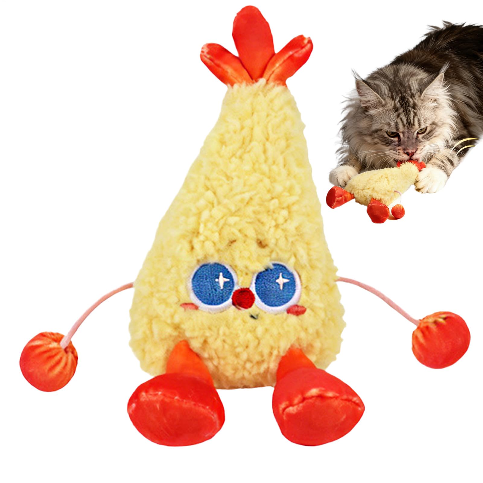 Générique Interaktives Katzenspielzeug – Katzenspielzeug in Form eines Frittiers, wiederaufladbar | für Besitzer, Trainer, Wohnung, Haus, Büro, Wohnzimmer, Schlafzimmer
