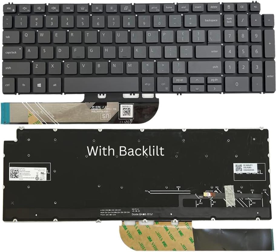 Swiztek Laptop Keyboard for Dell inspiron 5501 5502 5508 5584 5590 5591 5593 5594 5598, inspiron 7500 7501 7590 7591 Backlit (B0CYLXCY59) Amazon Price History, Amazon Price Tracker