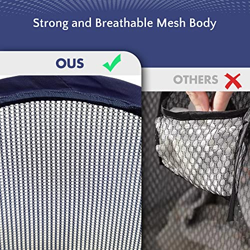 Storage Maniac Pop-Up Mesh Clothes Hamper, Foldable Laundry Hamper, Side Pocket|Durable Handles|Enlarged Opening, 2- Pack #TOP2