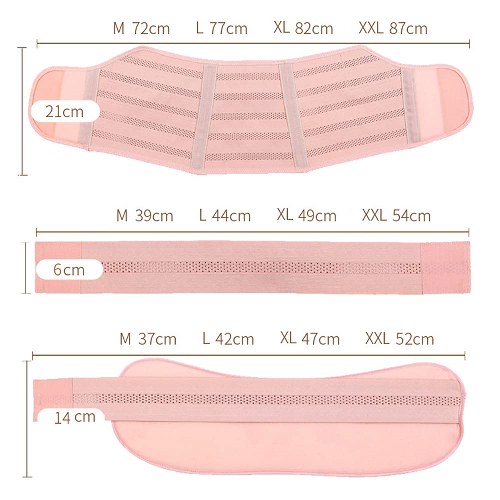 Atmungsaktiver Mutterschafts-Bauchstützgürtel Schwangere Frauen Pränatales Bauch-Stretchband Postpartum-Bauchgurt für alle Phasen der Schwangerschaft,L (XXL)