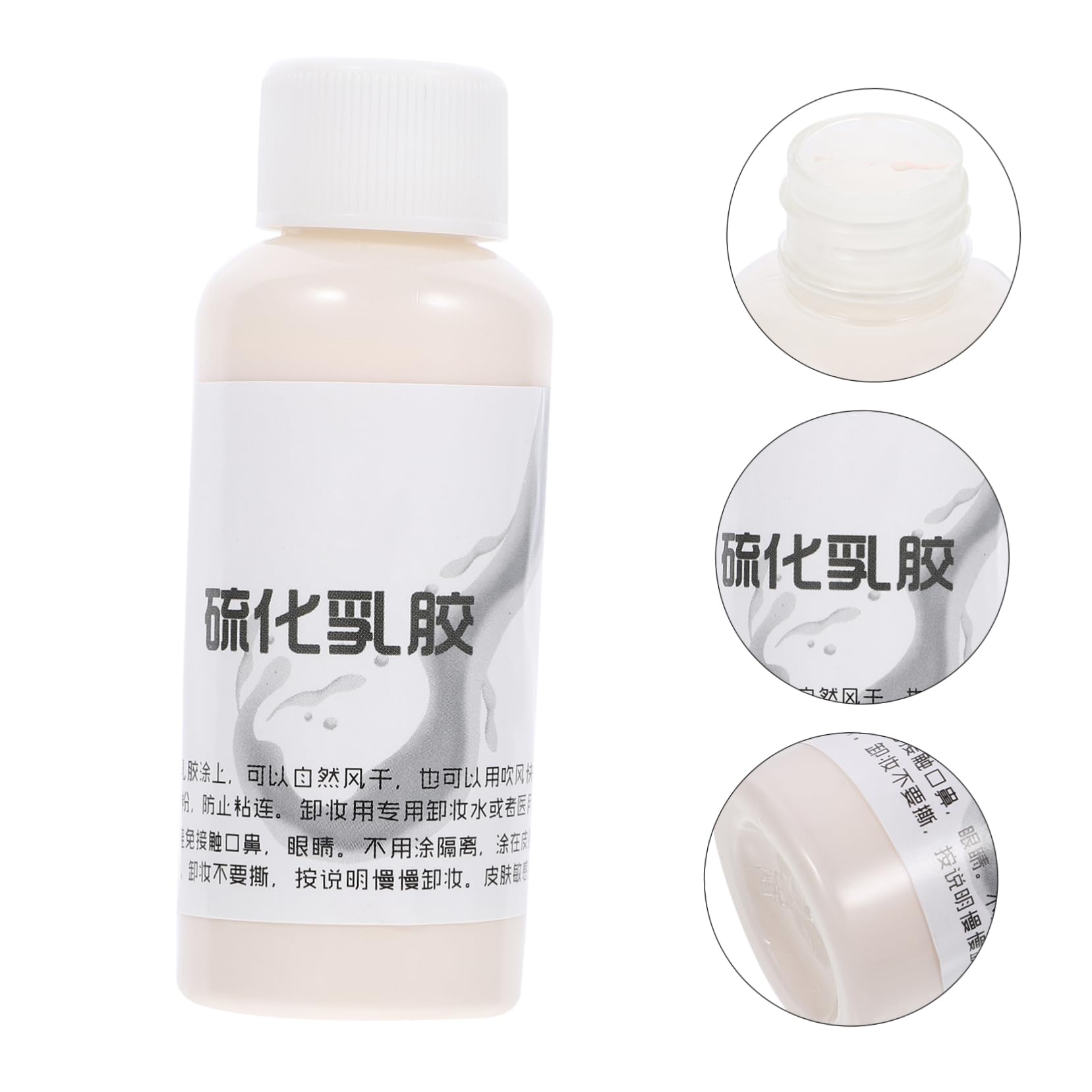 FOMIYES 4 Piezas 1 Maquillaje Líquido Vulcanizado Antiarrugas para Halloween para Actuaciones De Cosplay Y Drama