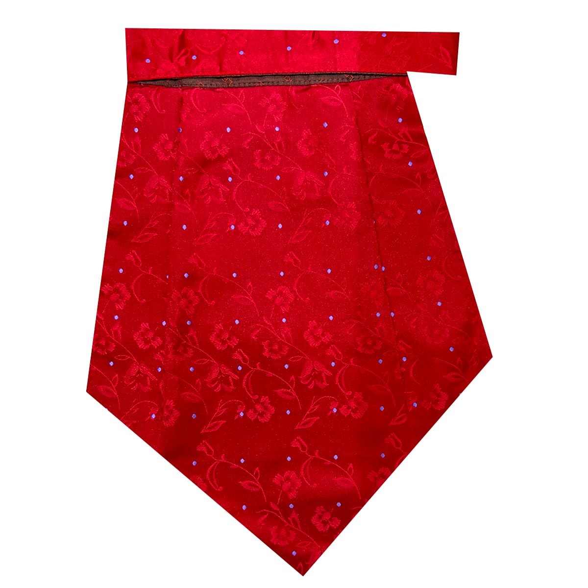 leonardi Mens Printed Red Cravat | Satin | Silk | polyester | pack of 1 | 12 x 9 inches | tweed fabric | Superior finishing | Packaging – White box |-picture-56
