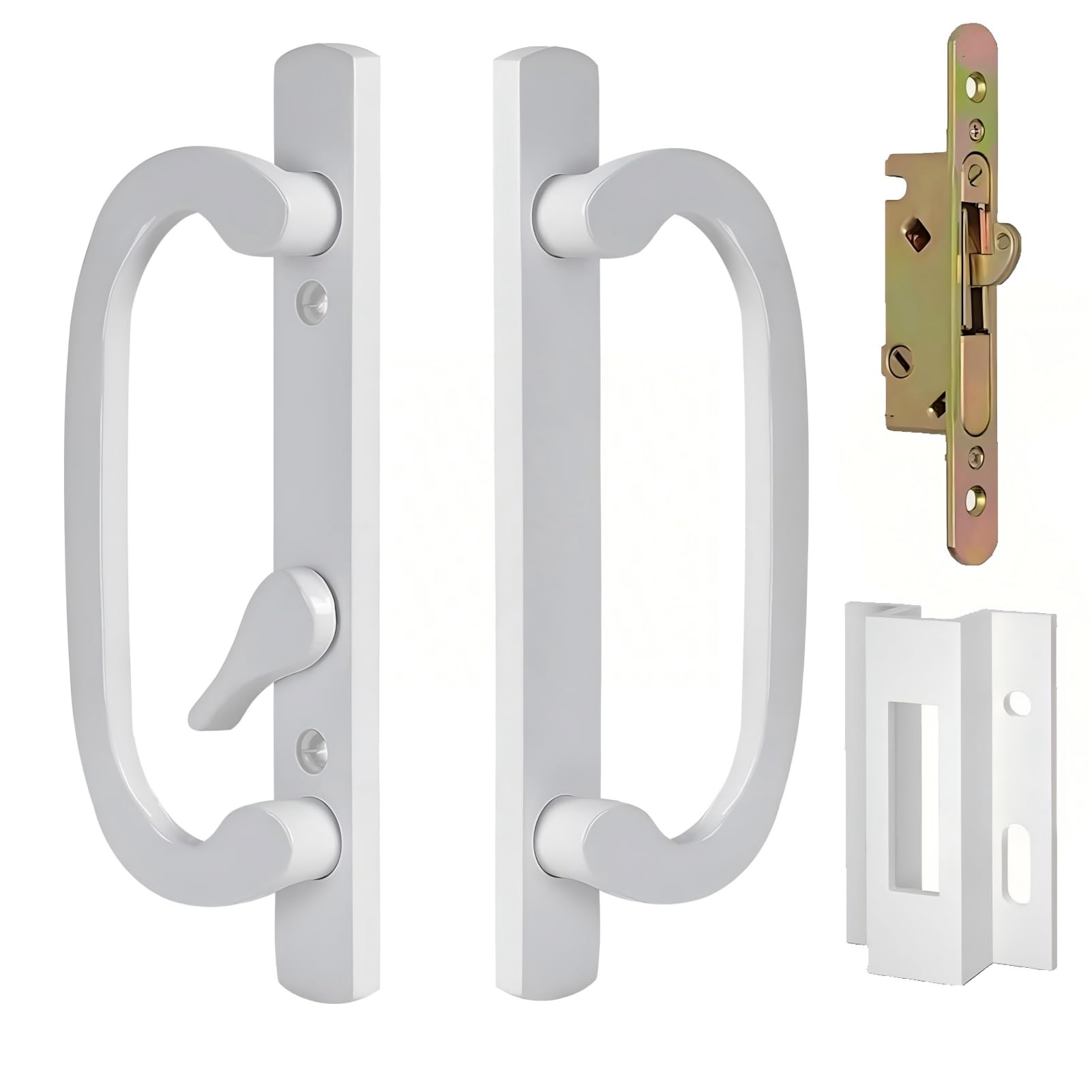 Offset Sliding Patio Door Handle Replacement with Zinc Diecast I/E