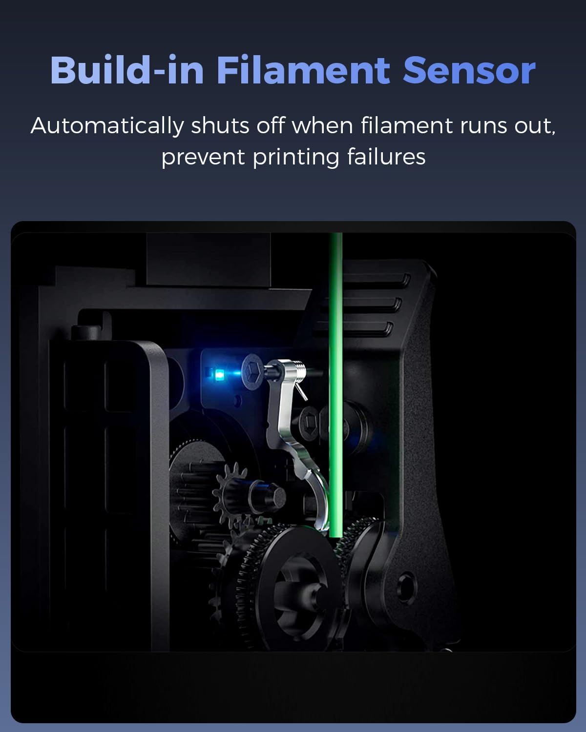 Oficjalny zestaw ekstrudera Creality K2 Plus, oryginalny ekstruder do drukarki 3D, K2/K2 Pro Combo Dual Gears, zestaw do ekstruzji z czujnikiem zerwania filamentu, przełożenie redukcji 6,25:1, siła