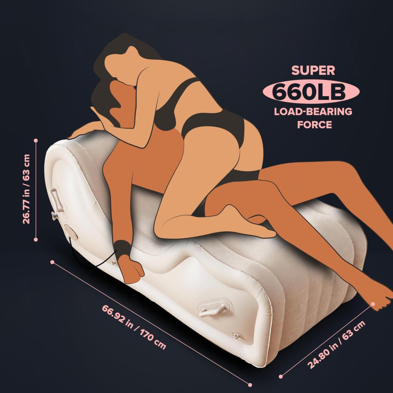 Sofá Inflable Perezoso Sillón reclinable, Ideal para Sentarse y acostarse.,Sofa7