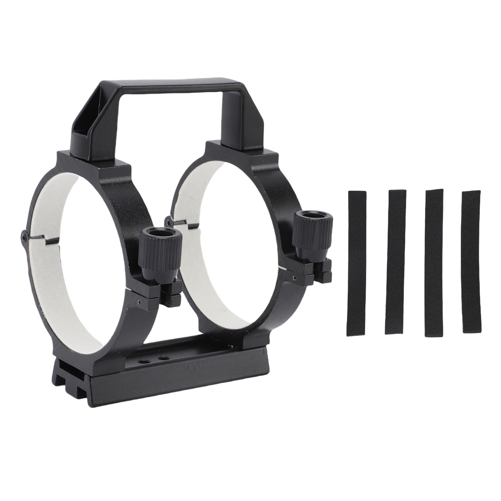 Anillo de Tubo de Telescopio Abrazadera de Aluminio Versátil para Tubos de Telescopio de 80-90 Mm Protege el Tubo Ideal para Observación Al Aire Libre