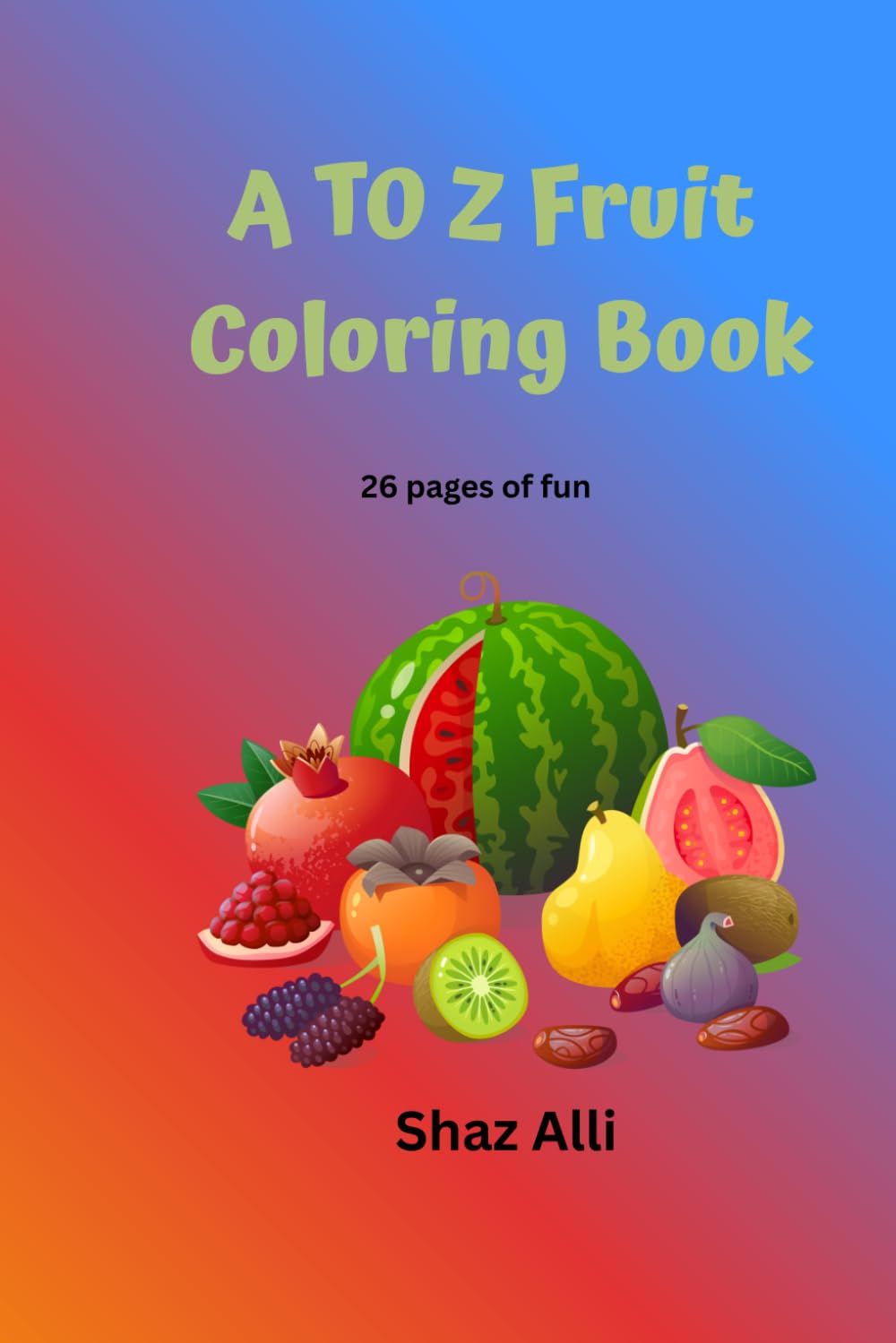 A TO Z Fruit Coloring Book