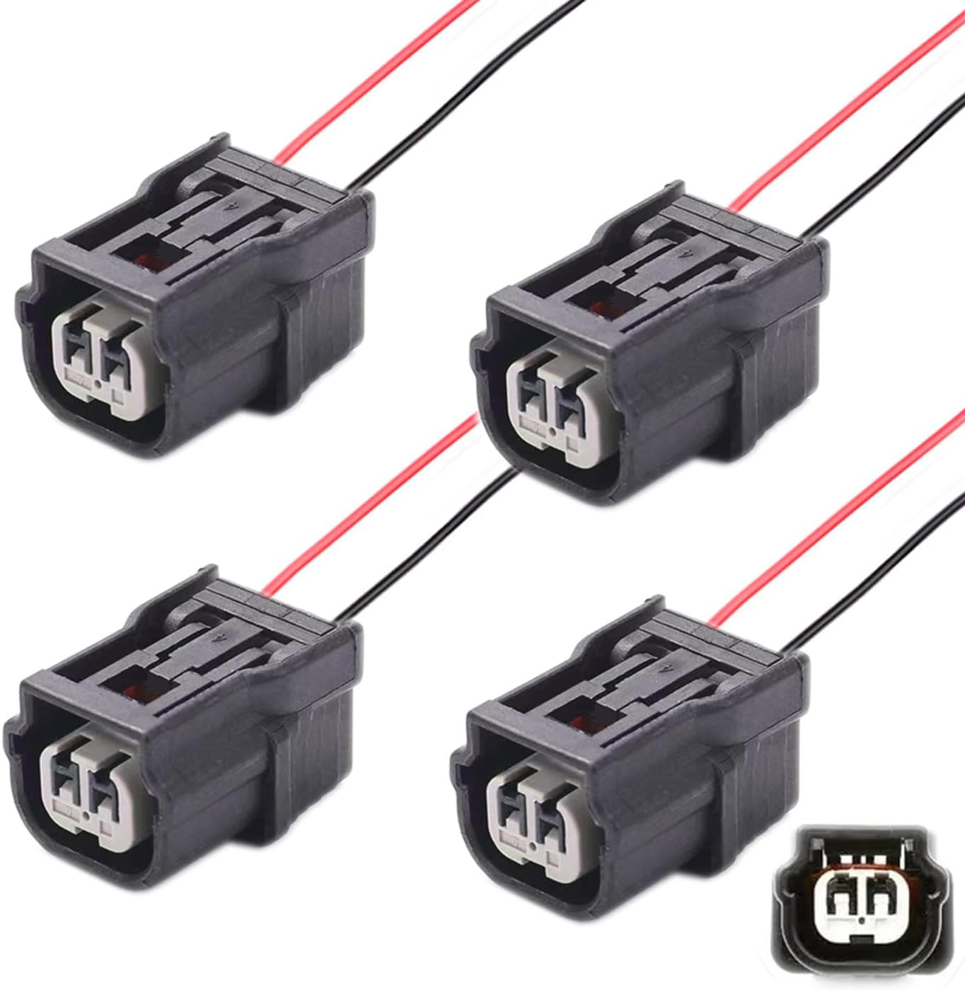Set 4PCS OE Fuel Injectors Harness Connector Plug 16010-5R1-305 16010-5R1-315 Fits 2015-2019 For Honda Fit GK5 1.5T 2.0L 16010-5PA-305