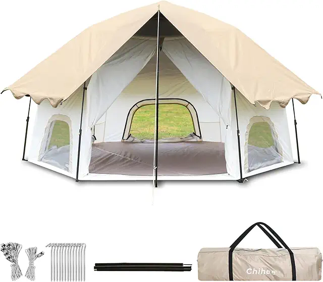 Tenda Campeggio Gonfiabile Pop-Up Chihee per 3 Persone, Impermeabile e Antivento