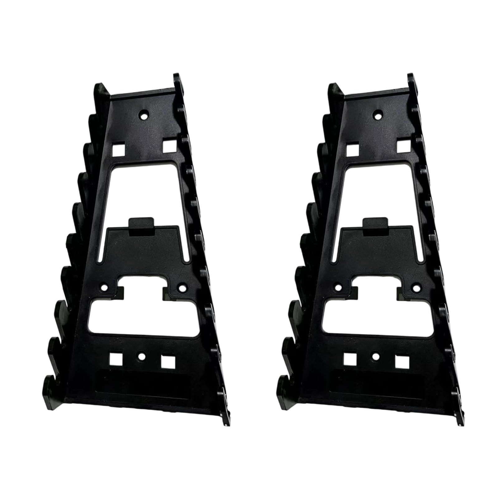 Thatiarry Black Strength Engineering Tool Hook Rack With Multigroove Design For Efficient Workshop Tool Organization Multislot Holder