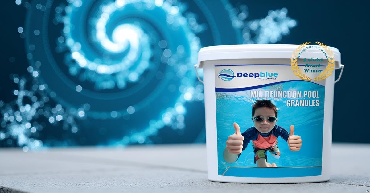 Deep Blue Gránulos multifunción para Piscina, Cloro, clarificador para el Cuidado del Agua, Tratamiento de bañera de hidromasaje, granulado, Fabricado en el Reino Unido, natación
