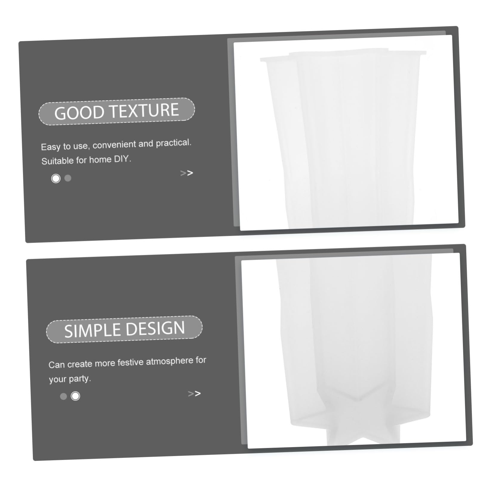 Uonlytech 5 Stück Diy Silikon Kerzenform Stern Eckige Aromatherapie Gießform und Langlebig für Duftkerzen und Handarbeiten Leicht zu Entformen für Projekte