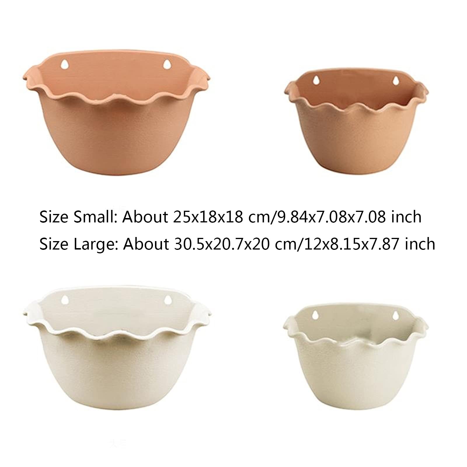 Fioriera da Appendere Parete a sospensione piantatore flowerpot decorazione a muro decorazione a muro semicerchio cestino cestello bacino pianta in vaso interno e all'aperto decorazione giardino Porta