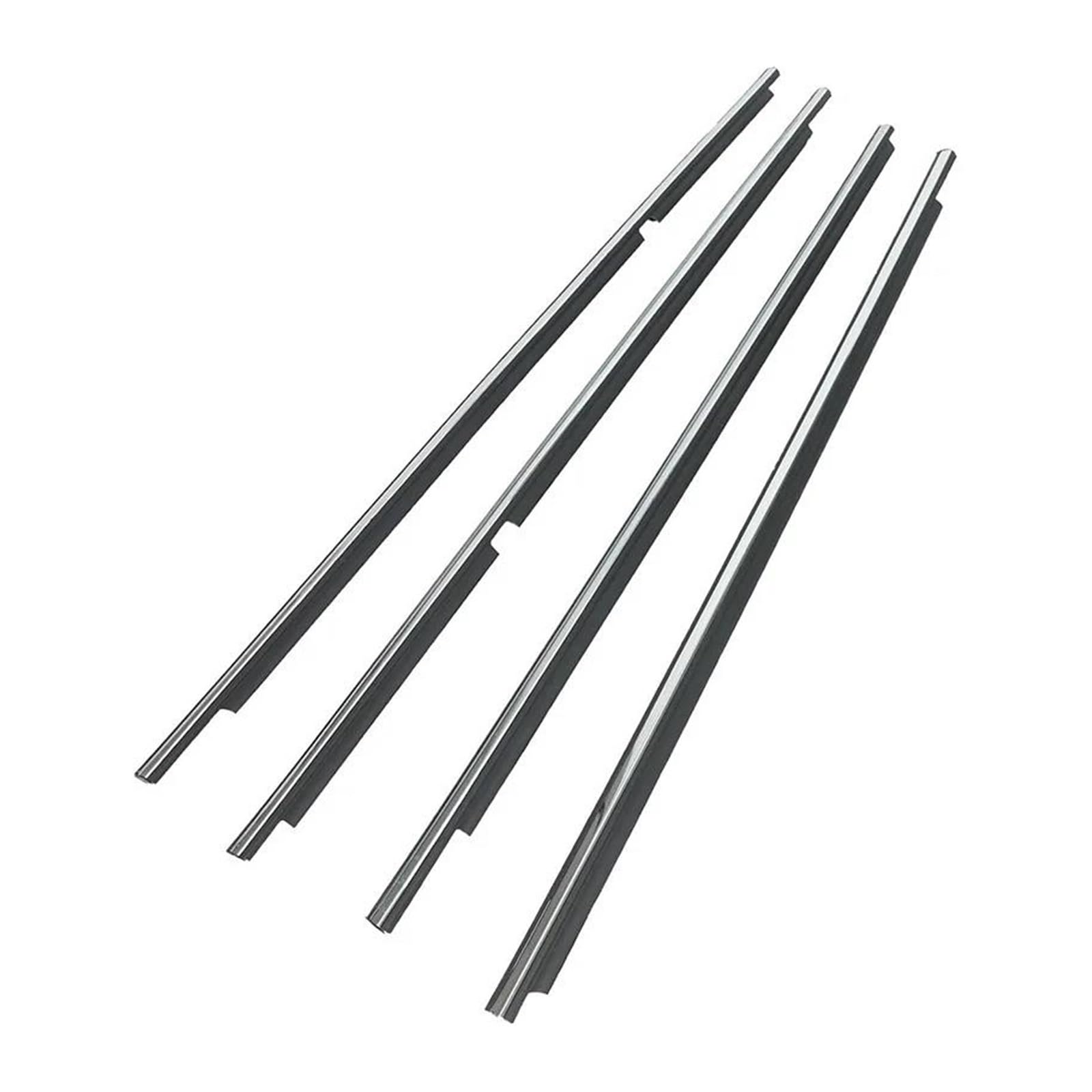 Yuqudgelky Chrome 4Pcs Black Window Rubber Trim Weatherstrip For Toyota For Land For Cruiser Lc200 Series 2008-2021 7572060070(Chrome)