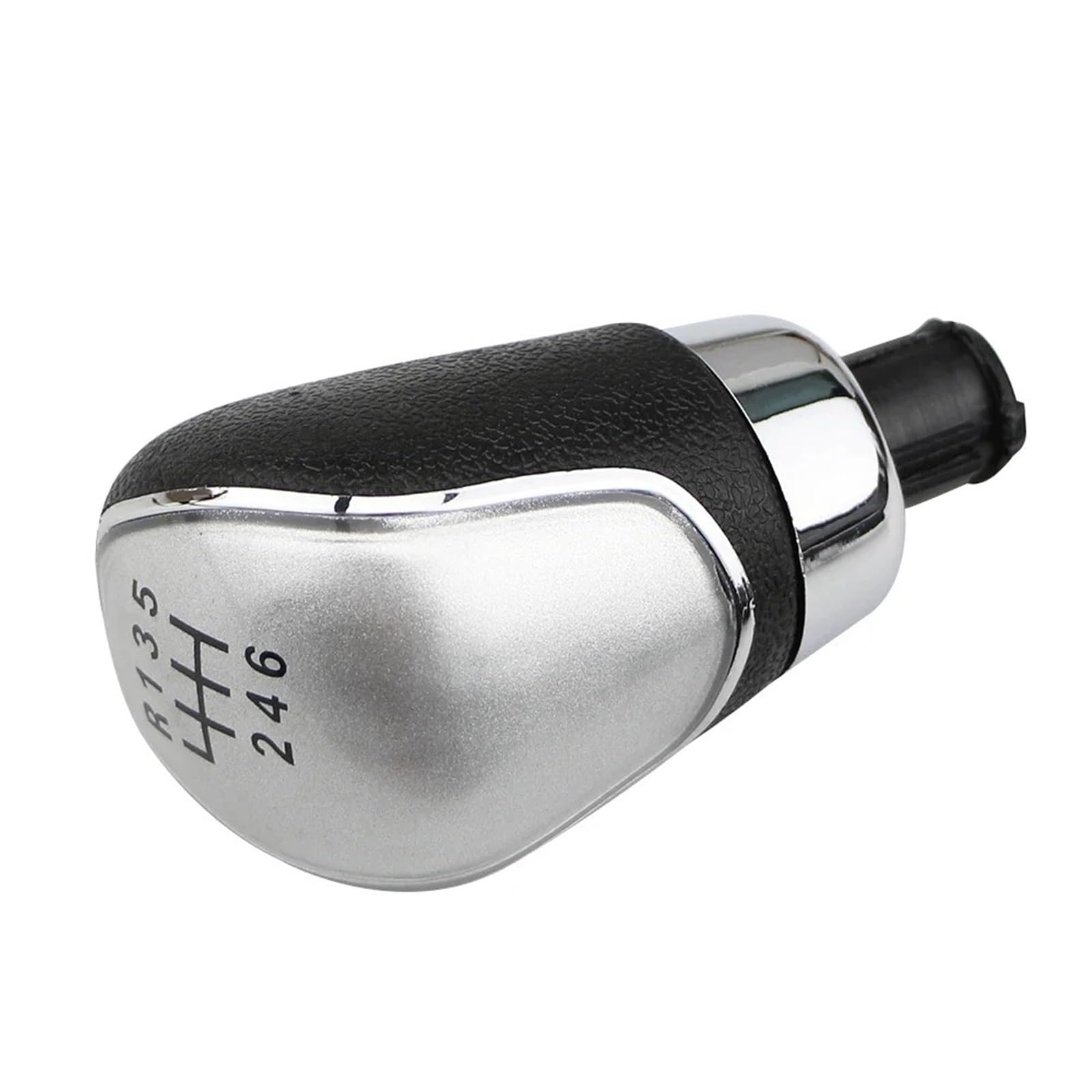 Ehwlfvx 6 Speed Sliver Car Gear Shift For Focus 2 Mk2 3 Mk3 For Fiesta Mk7 For Kuga For Escape 5/6 Speed Mt Gear Shift Knob(6 Speed Sliver)