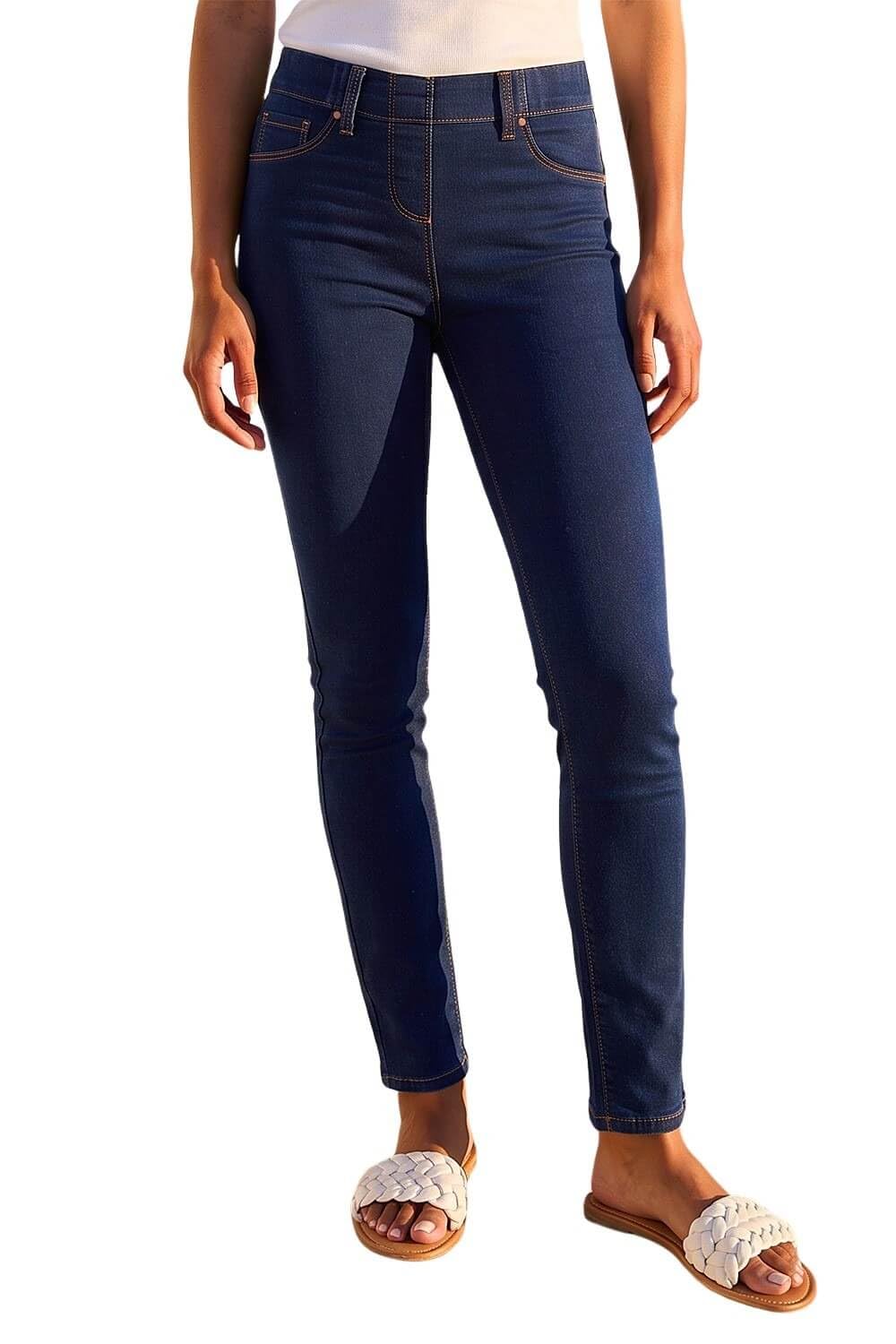 Roman 31" Denim Stretch Jegging, Blue, Size 12, Women